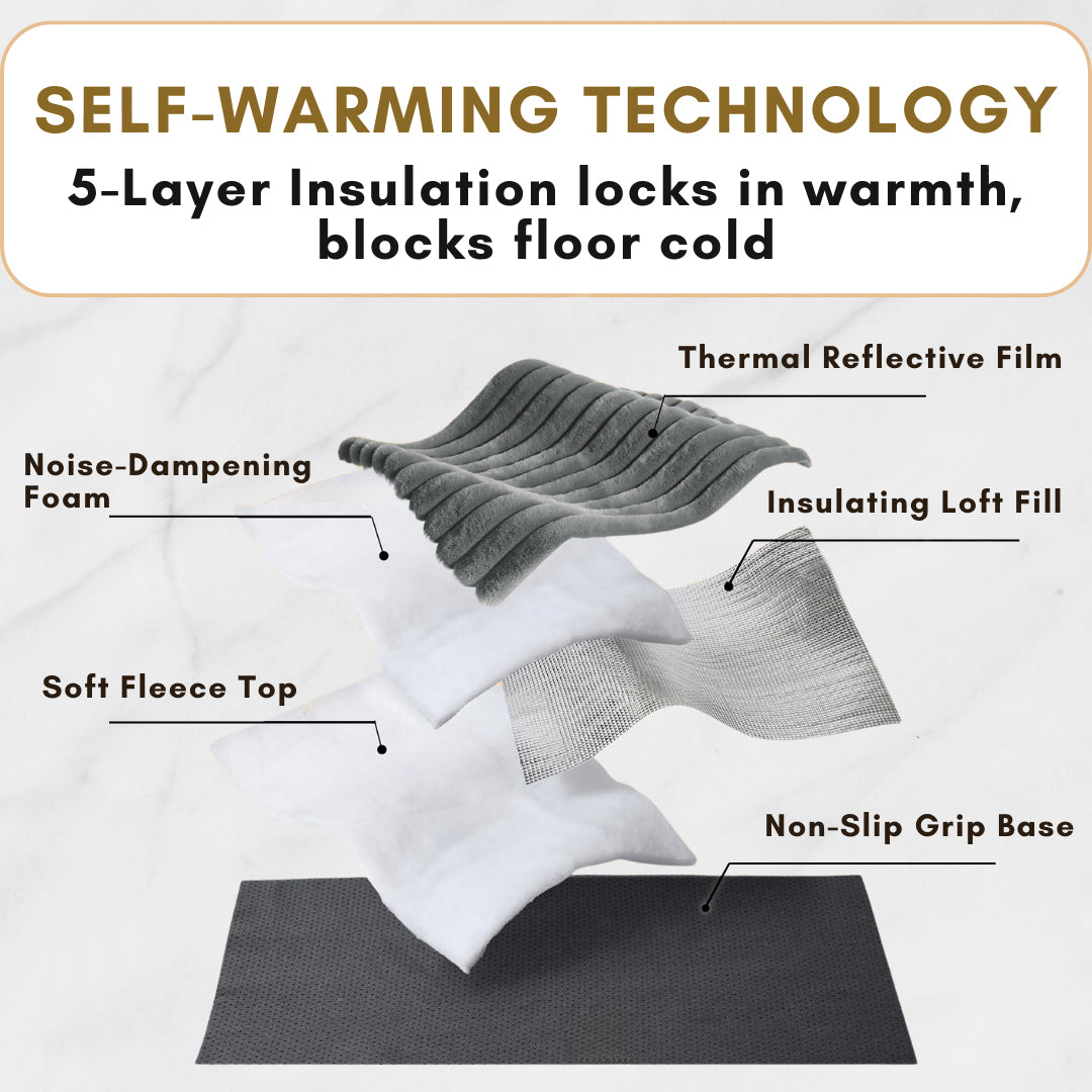 Self-Warming Mat 🌡️ No Electricity Needed