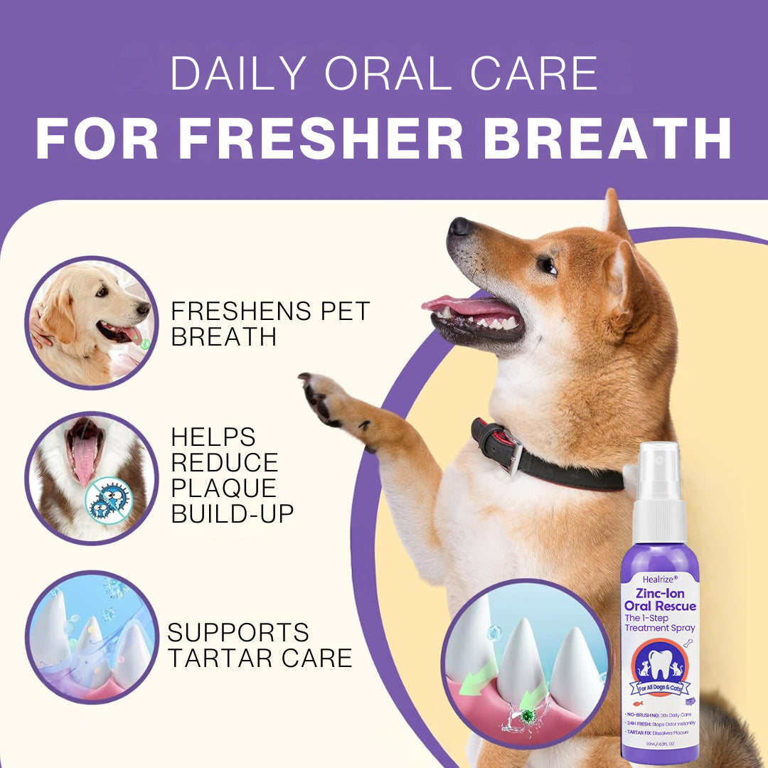 ✨ Official Store | Healrize® Zinc-Ion Oral Rescue Spray: The 1-Step "No-Brush" Dental Fix